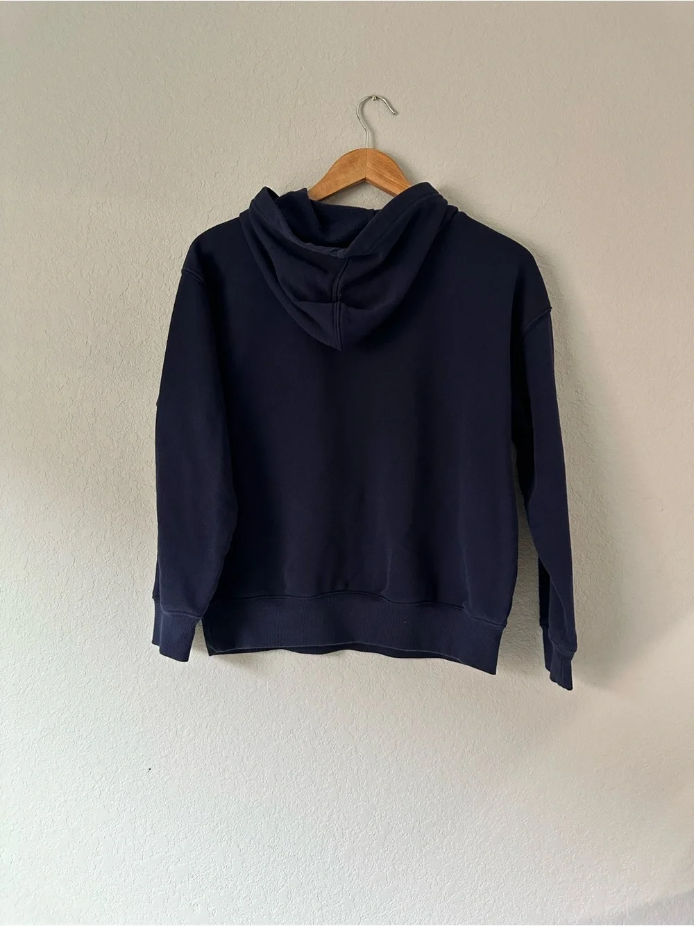 GAP Kids Navy Crewneck Hoodie with White Logo
